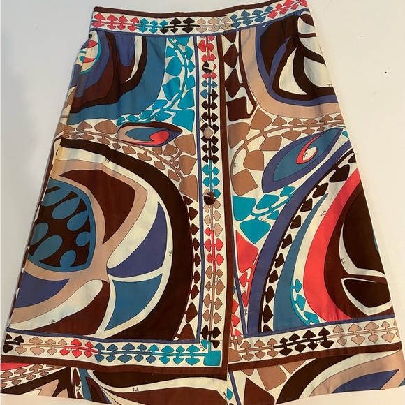 Vintage Emilio Pucci Cotton Blouse Skirt - Picture 11 of 12